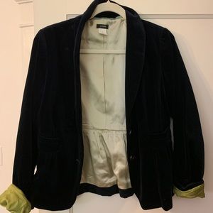 Velvet navy blazer